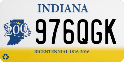 IN license plate 976QGK