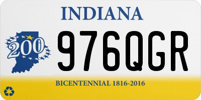 IN license plate 976QGR