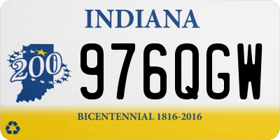 IN license plate 976QGW