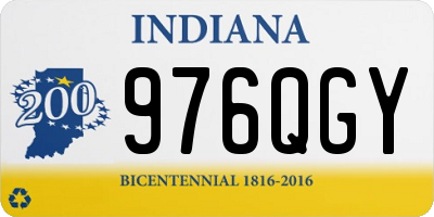 IN license plate 976QGY