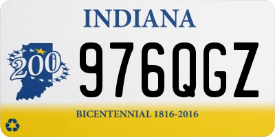 IN license plate 976QGZ