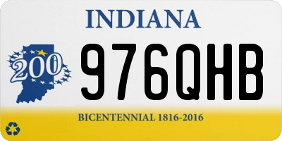 IN license plate 976QHB