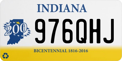 IN license plate 976QHJ