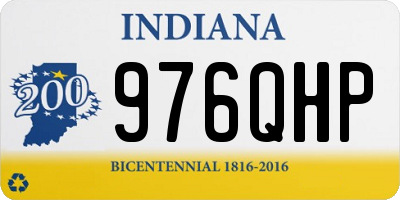 IN license plate 976QHP