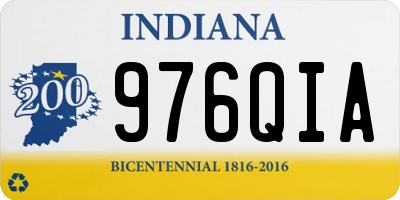 IN license plate 976QIA