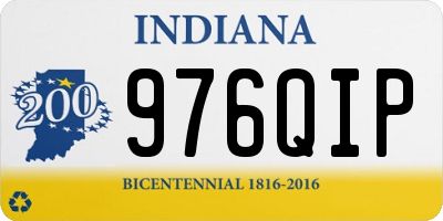 IN license plate 976QIP