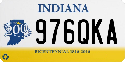 IN license plate 976QKA
