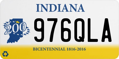 IN license plate 976QLA