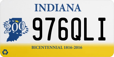 IN license plate 976QLI