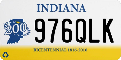 IN license plate 976QLK