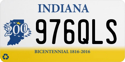 IN license plate 976QLS