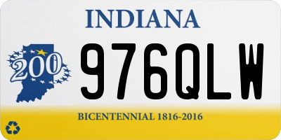 IN license plate 976QLW