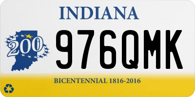 IN license plate 976QMK