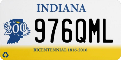 IN license plate 976QML