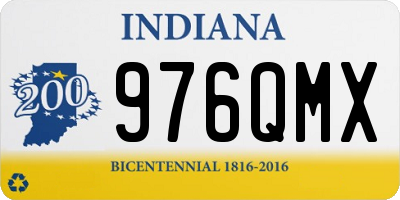 IN license plate 976QMX