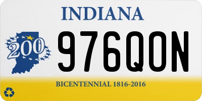 IN license plate 976QON