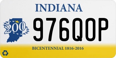 IN license plate 976QOP