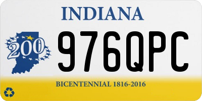 IN license plate 976QPC