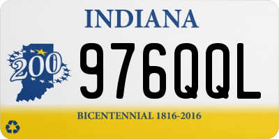 IN license plate 976QQL