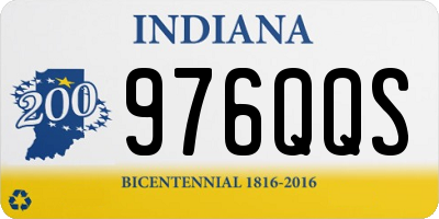 IN license plate 976QQS