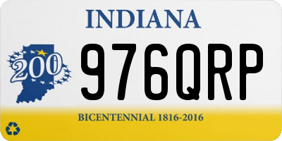 IN license plate 976QRP