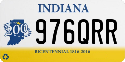 IN license plate 976QRR