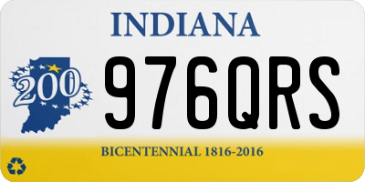 IN license plate 976QRS