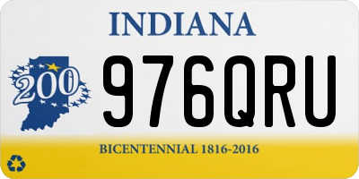 IN license plate 976QRU