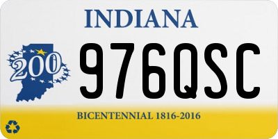 IN license plate 976QSC