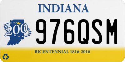 IN license plate 976QSM
