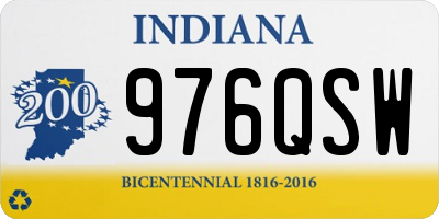 IN license plate 976QSW