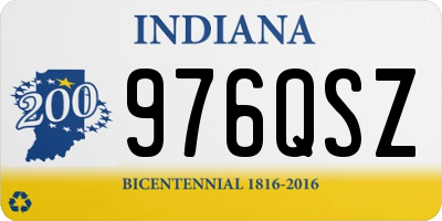 IN license plate 976QSZ