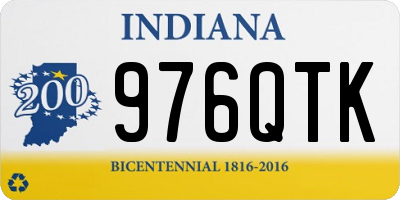 IN license plate 976QTK