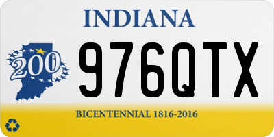 IN license plate 976QTX