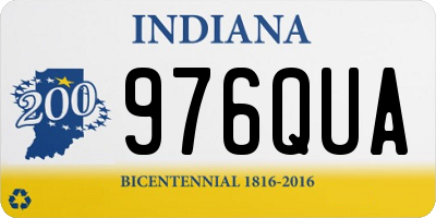 IN license plate 976QUA