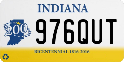 IN license plate 976QUT