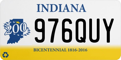 IN license plate 976QUY