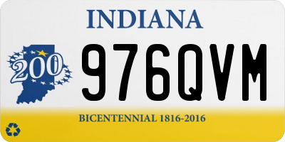 IN license plate 976QVM
