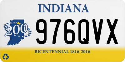 IN license plate 976QVX