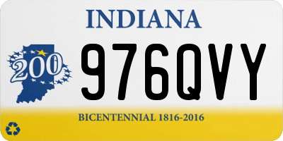 IN license plate 976QVY