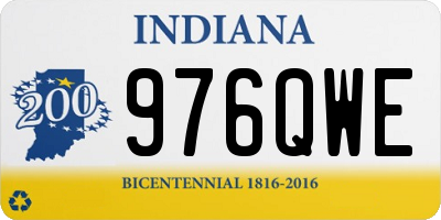 IN license plate 976QWE