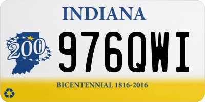 IN license plate 976QWI