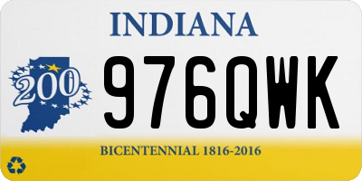 IN license plate 976QWK
