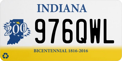 IN license plate 976QWL