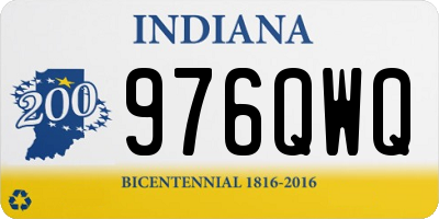 IN license plate 976QWQ