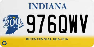 IN license plate 976QWV