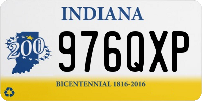 IN license plate 976QXP
