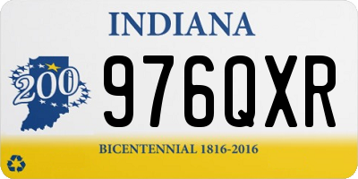 IN license plate 976QXR