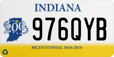 IN license plate 976QYB