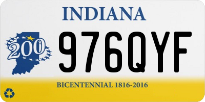 IN license plate 976QYF